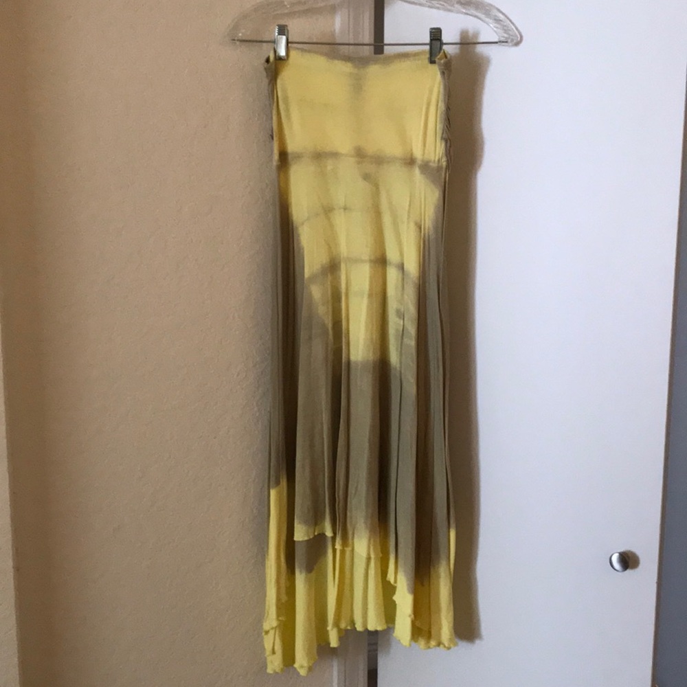 Free People strapless tie dyed dress
